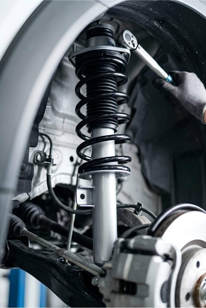 Manutenção de suspensão e amortecedor na Stok Car